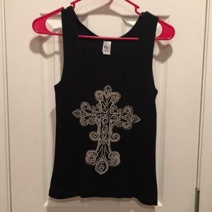Black tank top